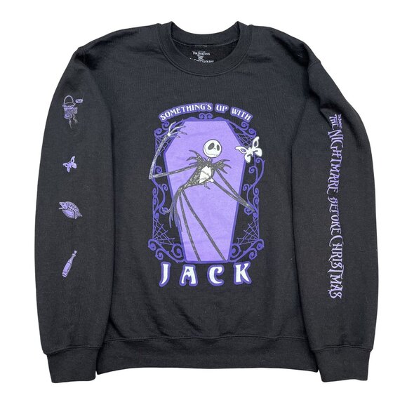 Nightmare Before Christmas Sweatshirt Women’s Small Jack Skellington Pullover - Picture 1 of 3